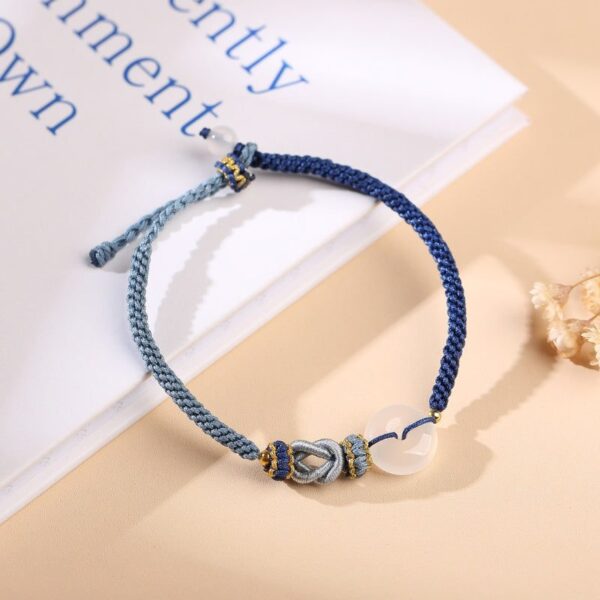 White Agate Fu Couple Bracelets - Give the Gift of Luck - Buddha & Karma