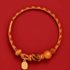 Five-Way Caishen Red String Bracelet – Zodiac Snake Edition (5 Bead Variants)