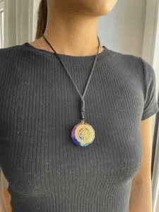 Chakra Orgonite Necklace - Balances Orgone Energy & EMF Protection photo review