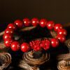 Cinnabar Pixiu Fortune Bracelet – Wealth & Protection Amulet