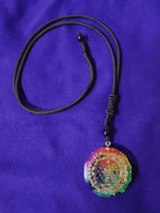 Chakra Orgonite Necklace - Balances Orgone Energy & EMF Protection photo review