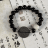 Yin–Yang Balance Bracelet – Black Obsidian & White Agate Harmony
