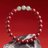 Cinnabar & Jade Bracelet – Protection & Harmony