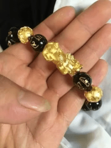 Feng Shui Bracelet - Pixiu Black Obsidian Bracelet for Wealth photo review