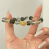 Phantom Garden Bracelet – Green Phantom Quartz & Gold Filigree Harmony