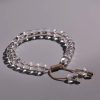 Clear Quartz Cushion-Bead Bracelet – Clarity & Balance