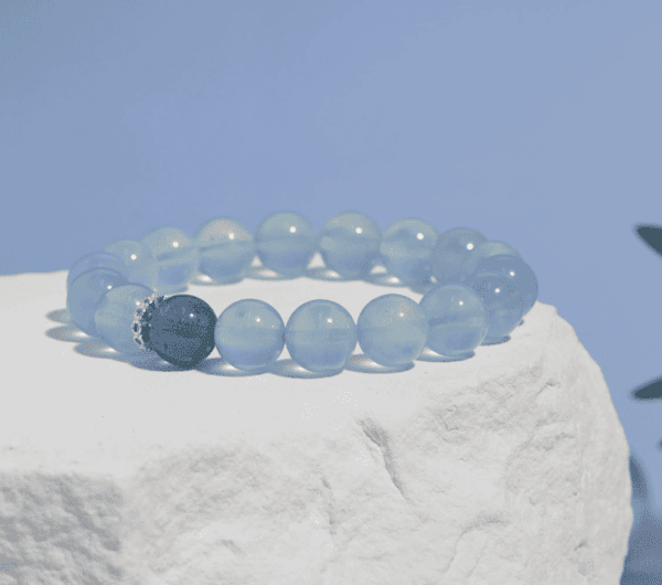 Aquamarine & Deep Blue Beryl Courage Bracelet