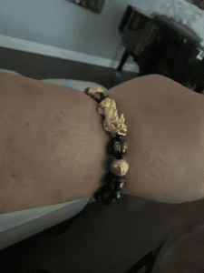 Feng Shui Bracelet - Pixiu Black Obsidian Bracelet for Wealth photo review