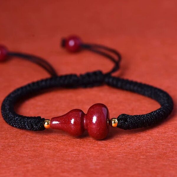 ed79d2b5554b37a4e05544734e25da07 Purple Goldstone Gourd Red String Bracelet – 3 Colors