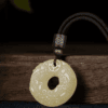 Jade-Look Pixiu Pendant – Double-Sided Carving (Green or White)