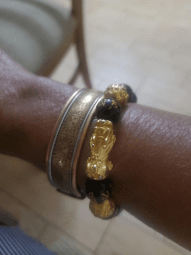 🔥🎉DIYSTAR Pi Xiu Obsidian Bracelet – Unlock Wealth & Attract Good Fortune photo review