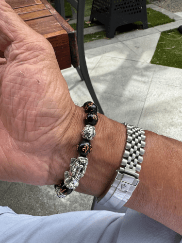 🔥🎉DIYSTAR Pi Xiu Obsidian Bracelet – Unlock Wealth & Attract Good Fortune photo review