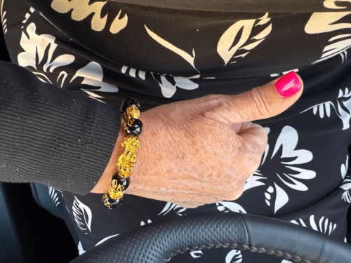 Click to view full screen 🔥🎉DIYSTAR Pi Xiu Obsidian Bracelet – Unlock Wealth & Attract Good Fortune photo review