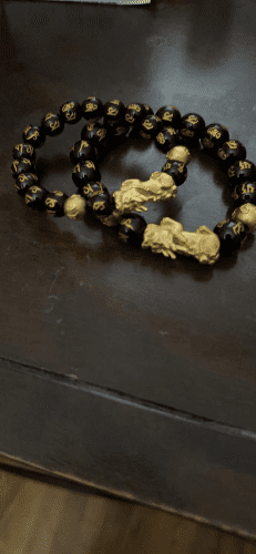 Click to view full screen 🔥🎉DIYSTAR Pi Xiu Obsidian Bracelet – Unlock Wealth & Attract Good Fortune photo review