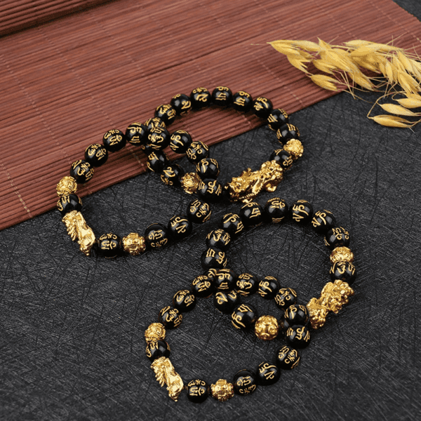 🔥🎉DIYSTAR Pi Xiu Obsidian Bracelet – Unlock Wealth & Attract Good Fortune