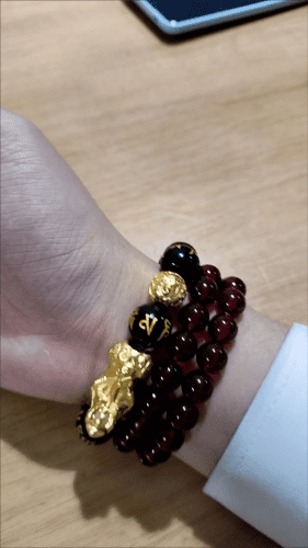 🔥🎉DIYSTAR Pi Xiu Obsidian Bracelet – Unlock Wealth & Attract Good Fortune photo review