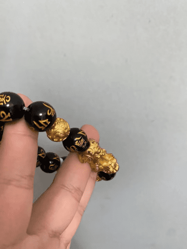 🔥🎉DIYSTAR Pi Xiu Obsidian Bracelet – Unlock Wealth & Attract Good Fortune photo review