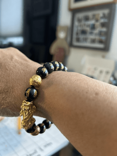 🔥🎉DIYSTAR Pi Xiu Obsidian Bracelet – Unlock Wealth & Attract Good Fortune photo review