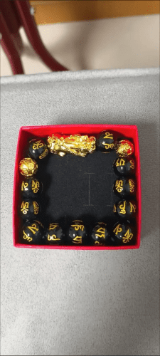 🔥🎉DIYSTAR Pi Xiu Obsidian Bracelet – Unlock Wealth & Attract Good Fortune photo review