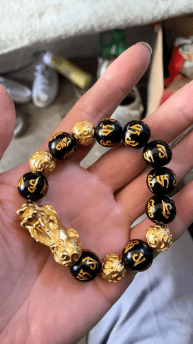 🔥🎉DIYSTAR Pi Xiu Obsidian Bracelet – Unlock Wealth & Attract Good Fortune photo review