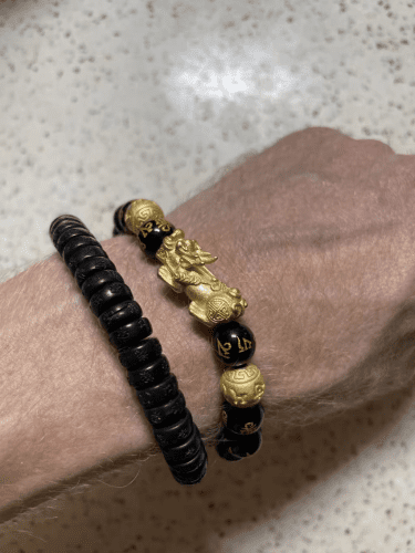 🔥🎉DIYSTAR Pi Xiu Obsidian Bracelet – Unlock Wealth & Attract Good Fortune photo review