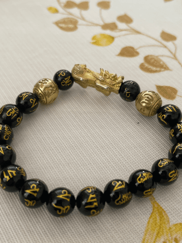 Click to view full screen 🔥🎉DIYSTAR Pi Xiu Obsidian Bracelet – Unlock Wealth & Attract Good Fortune photo review