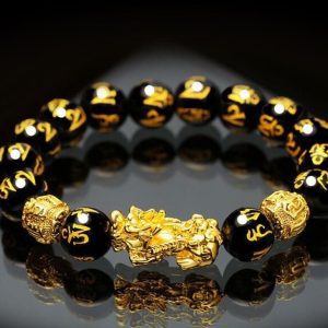 🔥🎉DIYSTAR Pi Xiu Obsidian Bracelet – Unlock Wealth & Attract Good Fortune