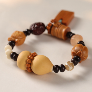 Handcrafted Multi-Element Wooden Bead Bracelets – Prosperity & Blessings Collection