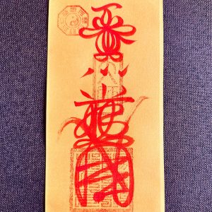 Zhenzhai Home Protection Talisman (Yellow Paper) – Ward Off Harm & Bless the Household (11×22 cm)