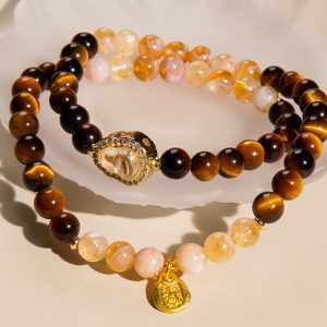 Golden Rutilated Quartz Crystal Bracelet – Prosperity & Focus