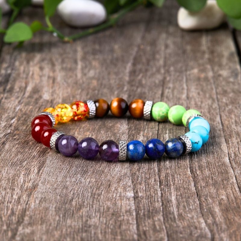 7ChakraStoneBracelet-02 7 Chakra Stones Bracelet - Buddha & Karma