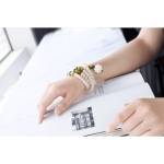 White Jade Bodhi Seed Mala - 108 Beads Bracelet/Necklace - Buddha & Karma