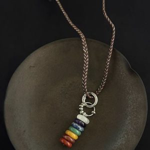 Amethyst, Lapis Lazuli & Red Agate Pendant – Clarity & Vitality