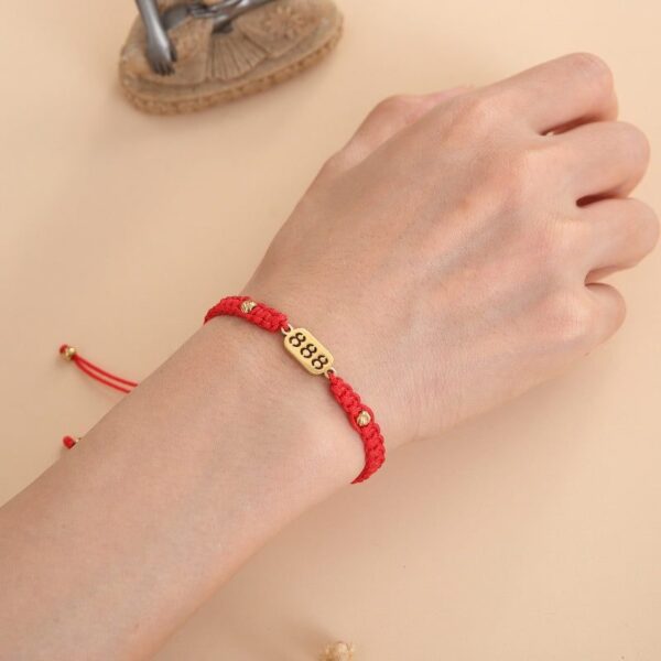 888 Wealth Luck Angel Number Bracelet - Buddha & Karma