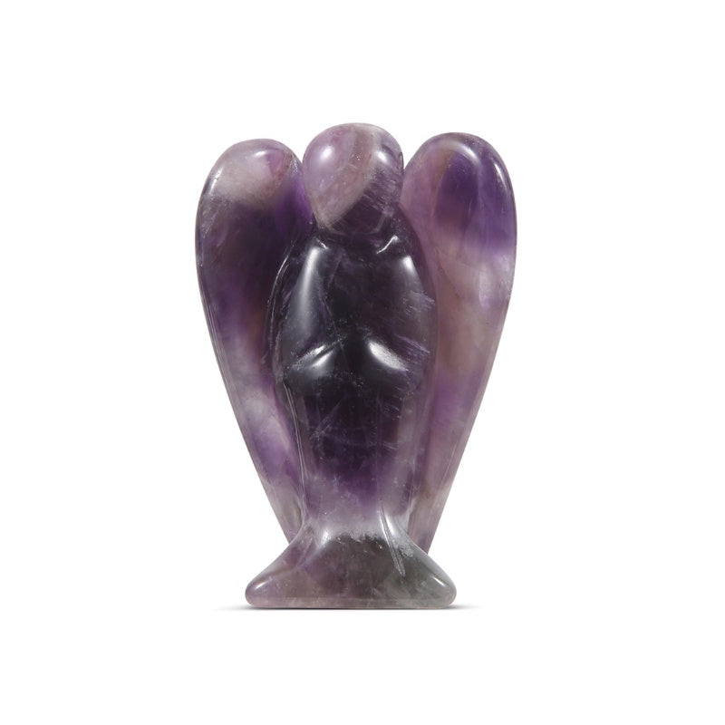 AmethystGuardianAngelStatue-CrystalAngelOrnament1 Amethyst Guardian Angel Statue - Crystal Angel Ornament - Buddha & Karma