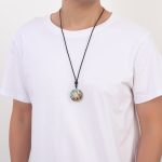 Archangel Metatron Orgonite Pendant - Turquoise Necklace - Buddha & Karma