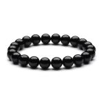 Black Tourmaline Beads Protection Bracelet - Buddha & Karma