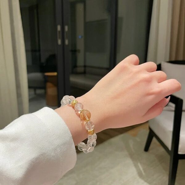 Clear Quartz Master Healer Bracelet - Buddha & Karma