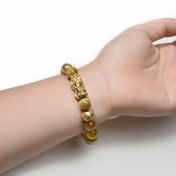 Gold Tiger Eye Pixiu Bracelet