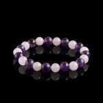 Gratitude Bracelet – Amethyst, Rose Quartz