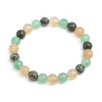 Triple Prosperity Bracelet - Citrine, Green Aventurine, Turquoise - Buddha & Karma