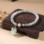Light Green Jade Wu Lou Amulet Bracelet - Buddha & Karma