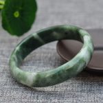 Pure Jade Bangle Bracelet - Healing & Protecting - Buddha & Karma