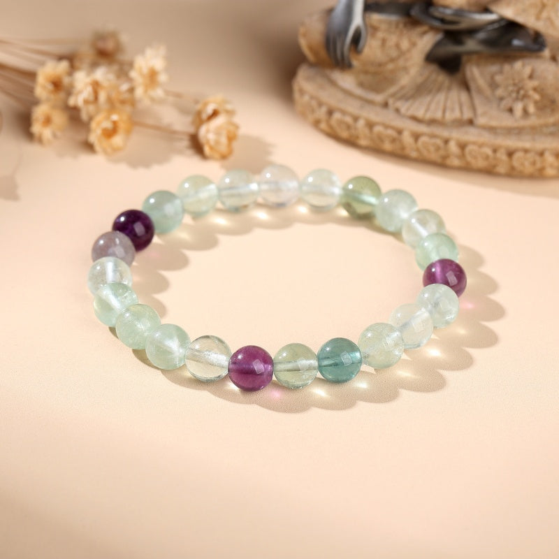 RainbowFluoriteHealingBracelet1 Exclusive: Rainbow Fluorite Healing Bracelet - Buddha & Karma