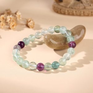 Exclusive: Rainbow Fluorite Healing Bracelet - Buddha & Karma