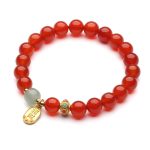Red Agate Good Fortune Bracelet - Buddha & Karma