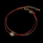 Red String Lucky Clover Bracelet - Buddha & Karma