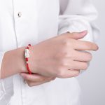 Red String Silver Pixiu Bracelet - Attract Windfall Luck - Buddha & Karma
