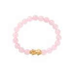 Exclusive: Rose Quartz Pixiu Love & Abundance Bracelet - Buddha & Karma