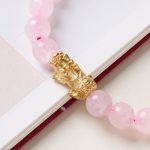 Exclusive: Rose Quartz Pixiu Love & Abundance Bracelet - Buddha & Karma